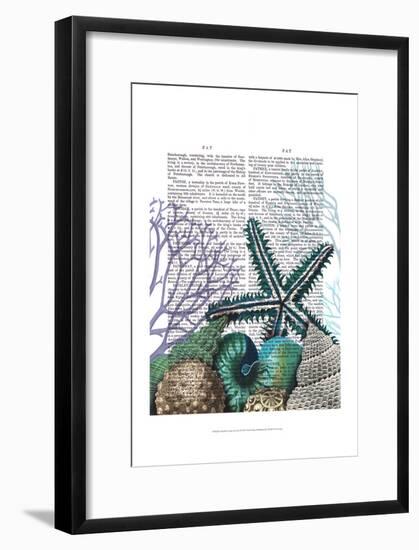 Starfish Under the Sea-Fab Funky-Framed Art Print
