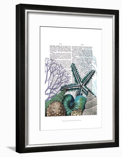 Starfish Under the Sea-Fab Funky-Framed Art Print