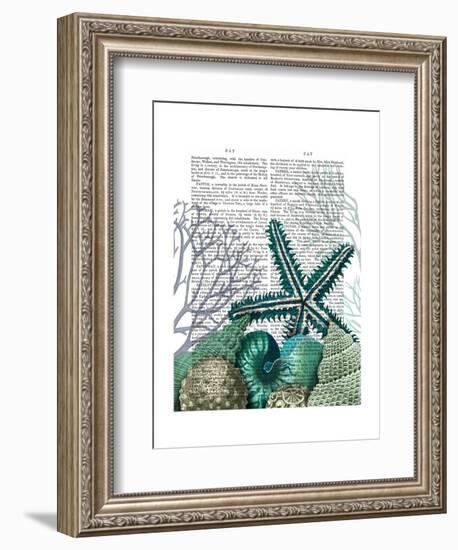 Starfish under the Sea-Fab Funky-Framed Art Print