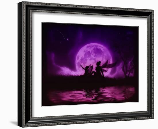 Stargazer Fairies-Julie Fain-Framed Art Print