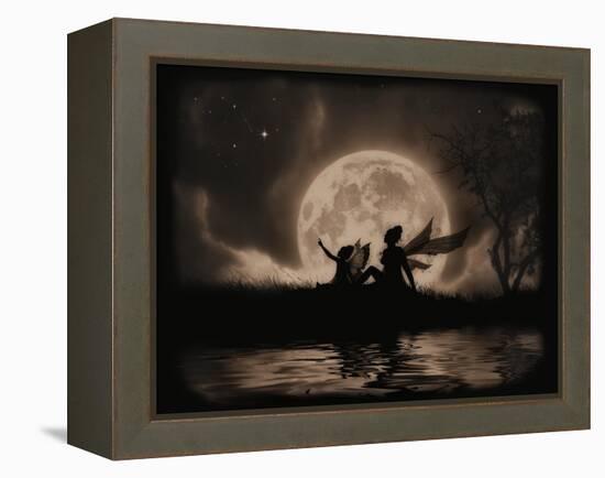 Stargazing-Julie Fain-Framed Stretched Canvas