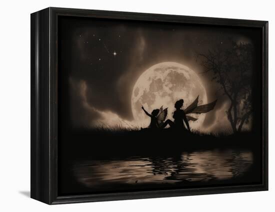 Stargazing-Julie Fain-Framed Stretched Canvas