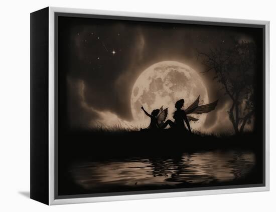 Stargazing-Julie Fain-Framed Stretched Canvas