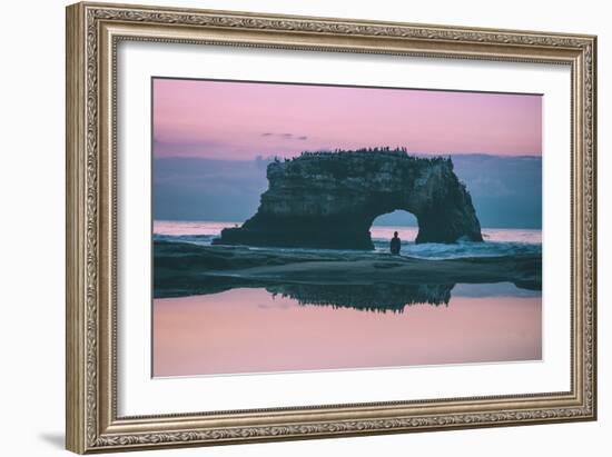 Staring at the Sea, Natural Bridges, Santa Cruz California-null-Framed Photographic Print