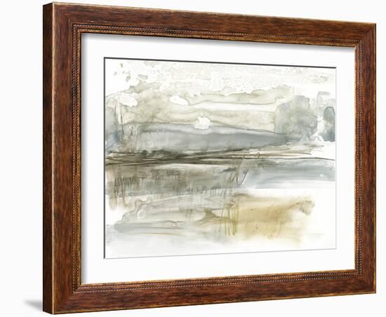 Stark Neutral Landscape I-Jennifer Goldberger-Framed Art Print