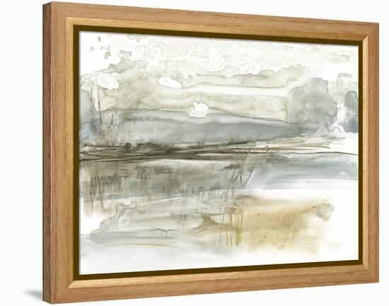 Stark Neutral Landscape I-Jennifer Goldberger-Framed Stretched Canvas