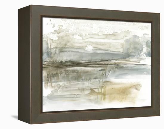 Stark Neutral Landscape I-Jennifer Goldberger-Framed Stretched Canvas