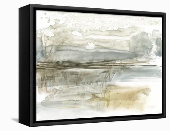 Stark Neutral Landscape I-Jennifer Goldberger-Framed Stretched Canvas