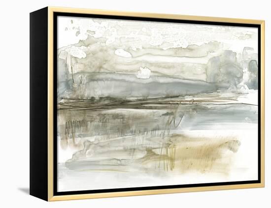 Stark Neutral Landscape I-Jennifer Goldberger-Framed Stretched Canvas