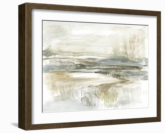 Stark Neutral Landscape II-Jennifer Goldberger-Framed Art Print