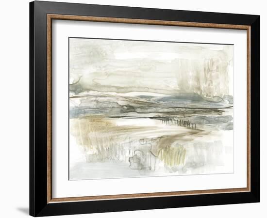 Stark Neutral Landscape II-Jennifer Goldberger-Framed Art Print