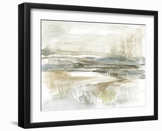 Stark Neutral Landscape II-Jennifer Goldberger-Framed Art Print