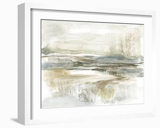 Stark Neutral Landscape II-Jennifer Goldberger-Framed Art Print