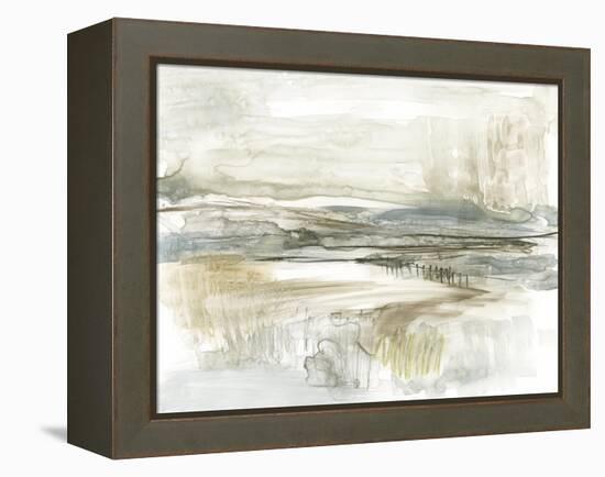 Stark Neutral Landscape II-Jennifer Goldberger-Framed Stretched Canvas