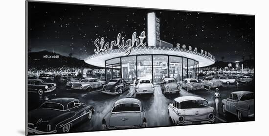 Starlight Drive-In-Shawn Mackey-Mounted Giclee Print