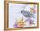 Starling Bird with Flowers-Michelle Faber-Framed Premier Image Canvas