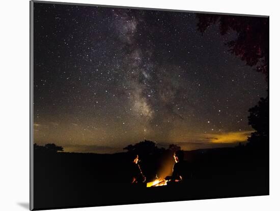 Starlit Firepit-Brenda Petrella Photography LLC-Mounted Giclee Print