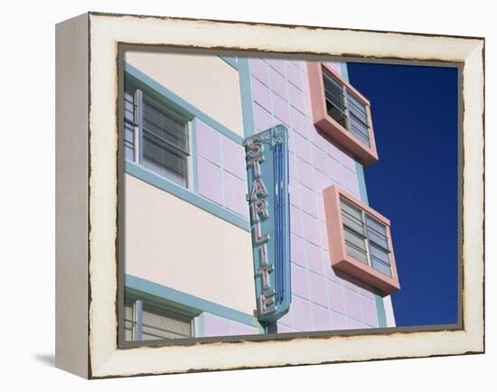 Starlite Hotel, Ocean Drive, Art Deco District, Miami Beach, South Beach, Miami, Florida, USA-Fraser Hall-Framed Premier Image Canvas