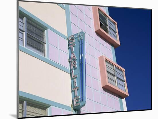 Starlite Hotel, Ocean Drive, Art Deco District, Miami Beach, South Beach, Miami, Florida, USA-Fraser Hall-Mounted Photographic Print