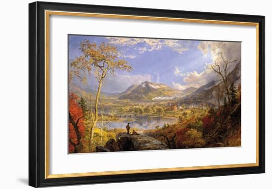 Starrucca Viaduct, Pennsylvania, 1865-Jasper Francis Cropsey-Framed Premium Giclee Print