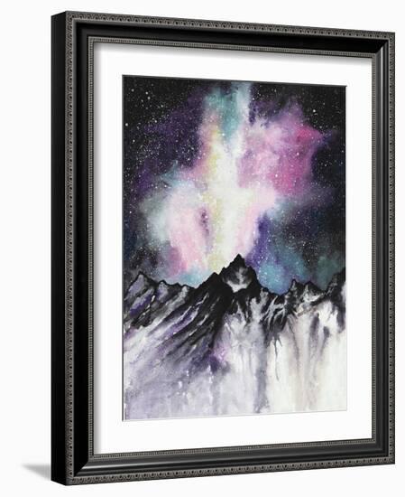 Starruption Galaxy Landscape-Michelle Faber-Framed Giclee Print