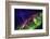 Starry Evening with the Aurora Borealis or Northern Lights and the Milky Way Galaxy, Abisko-null-Framed Photographic Print