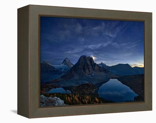 Starry Night at Mount Assiniboine-Yan Zhang-Framed Premier Image Canvas