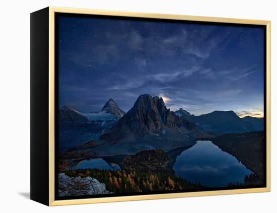 Starry Night at Mount Assiniboine-Yan Zhang-Framed Premier Image Canvas