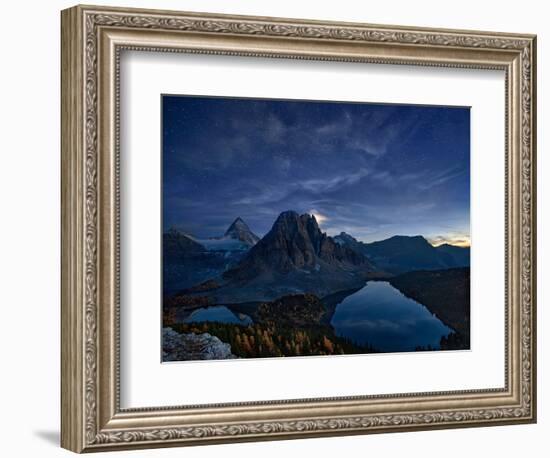 Starry Night at Mount Assiniboine-Yan Zhang-Framed Photographic Print