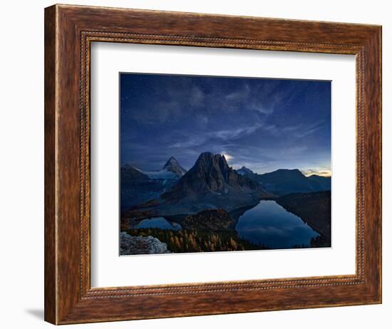 Starry Night at Mount Assiniboine-Yan Zhang-Framed Photographic Print
