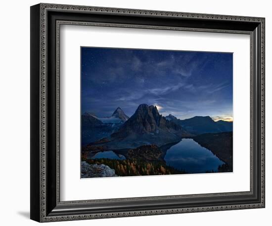 Starry Night at Mount Assiniboine-Yan Zhang-Framed Photographic Print