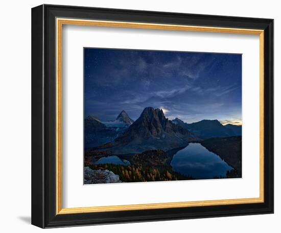 Starry Night at Mount Assiniboine-Yan Zhang-Framed Photographic Print