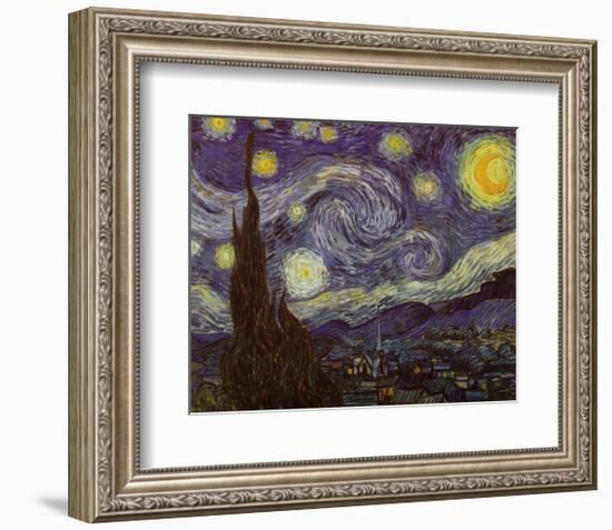 Starry Night, c.1889-Vincent van Gogh-Framed Art Print