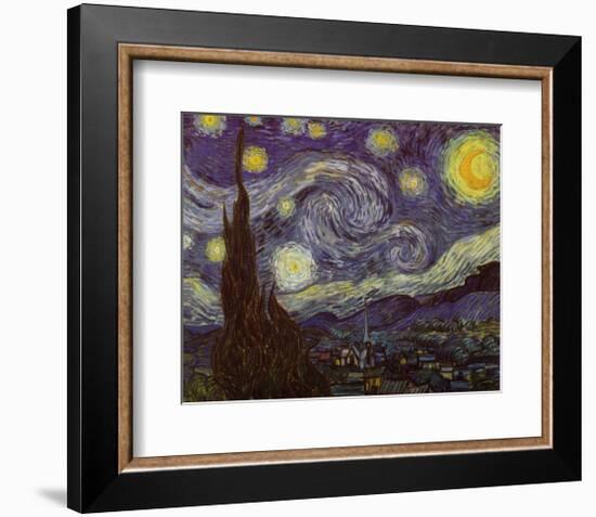 Starry Night, c.1889-Vincent van Gogh-Framed Art Print