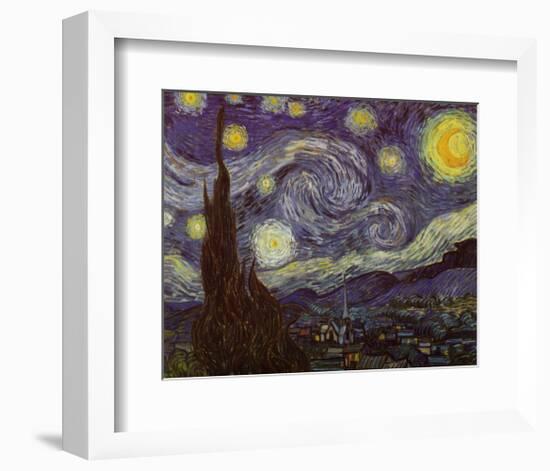 Starry Night, c.1889-Vincent van Gogh-Framed Art Print