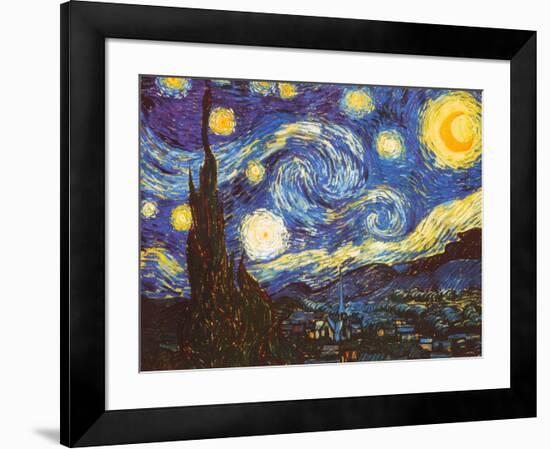 Starry Night, c.1889-Vincent van Gogh-Framed Art Print