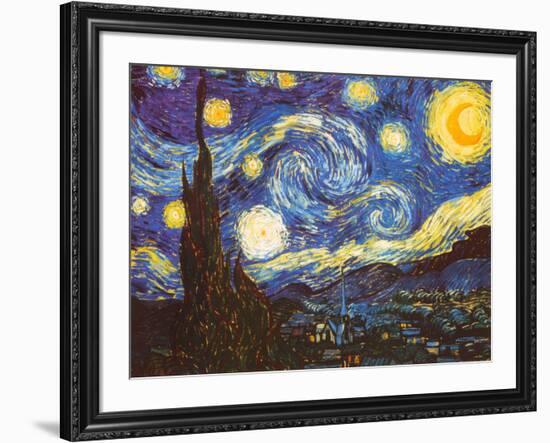 Starry Night, c.1889-Vincent van Gogh-Framed Art Print