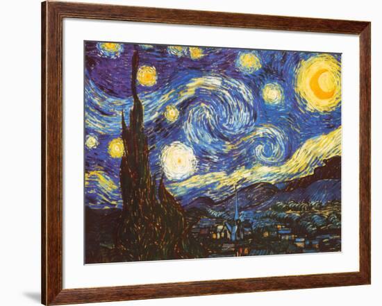 Starry Night, c.1889-Vincent van Gogh-Framed Art Print