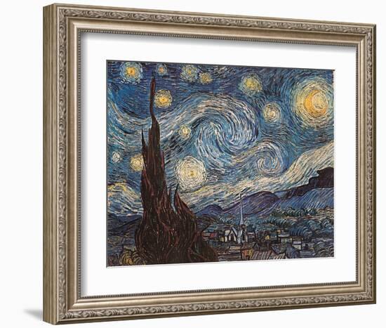 Starry Night, c.1889-Vincent van Gogh-Framed Art Print