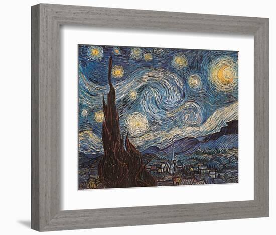 Starry Night, c.1889-Vincent van Gogh-Framed Art Print