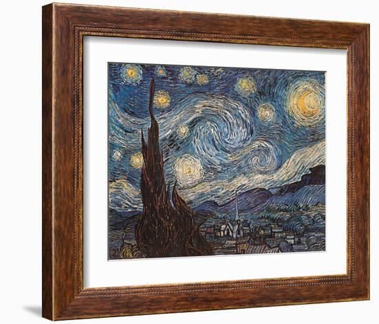 Starry Night, c.1889-Vincent van Gogh-Framed Art Print