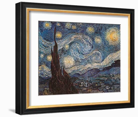 Starry Night, c.1889-Vincent van Gogh-Framed Art Print