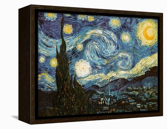 Starry Night, c.1889-Vincent van Gogh-Framed Premier Image Canvas