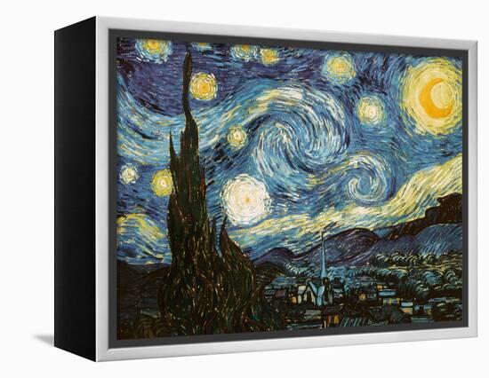 Starry Night, c.1889-Vincent van Gogh-Framed Premier Image Canvas