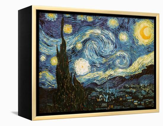 Starry Night, c.1889-Vincent van Gogh-Framed Premier Image Canvas