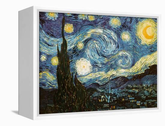 Starry Night, c.1889-Vincent van Gogh-Framed Premier Image Canvas