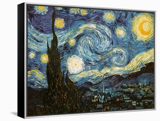 Starry Night, c.1889-Vincent van Gogh-Framed Premier Image Canvas