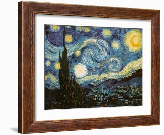 Starry Night, c.1889-Vincent van Gogh-Framed Giclee Print