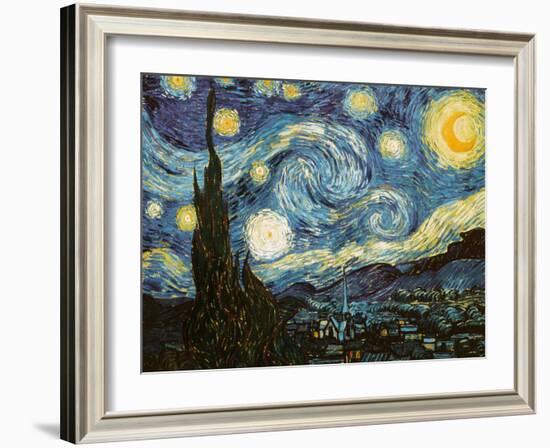 Starry Night, c.1889-Vincent van Gogh-Framed Giclee Print