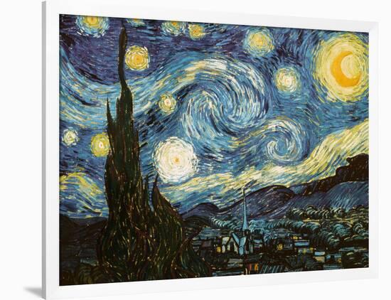 Starry Night, c.1889-Vincent van Gogh-Framed Giclee Print